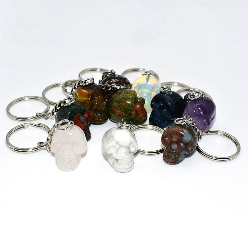 Trade Insurance Best Quality Natural Stone 10 Styles Skull Pendant