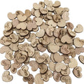12x15mm Vintage Wood Color Baby Heart DIY Engraved Scrapbook Sticker Chips Eco-Friendly for Crafts Wooden Boxes & Wall Signs