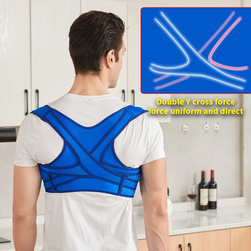 Nuevo Diseno Ajustable Corrector De Postura Y Soporte De Espalda Correa Para Fitness