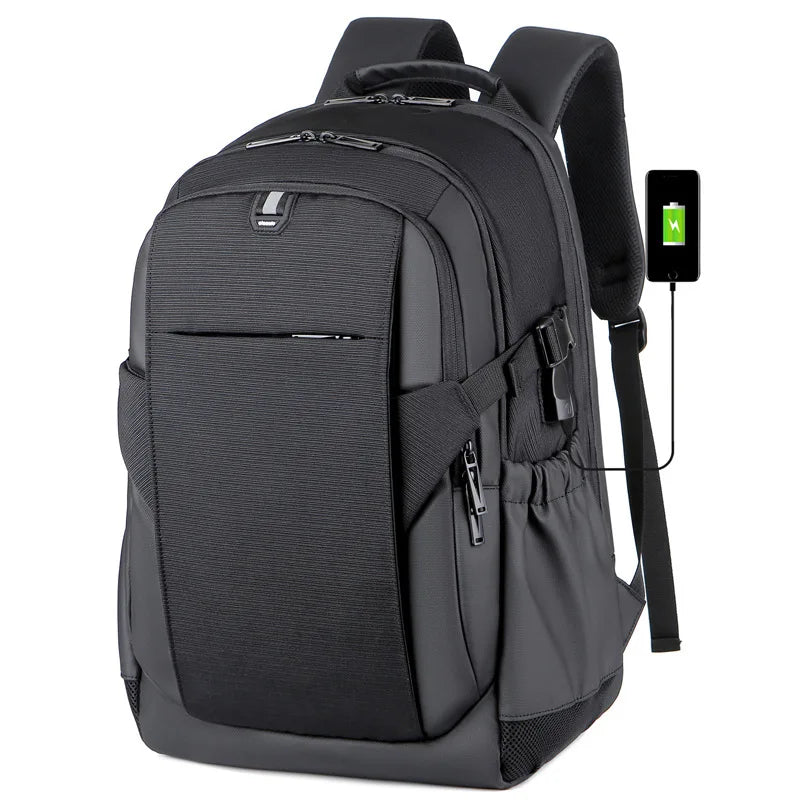2021 New College Student Schoolbag Men's Travel Business Multifunctional Laptop Backpack with USB Charging Port