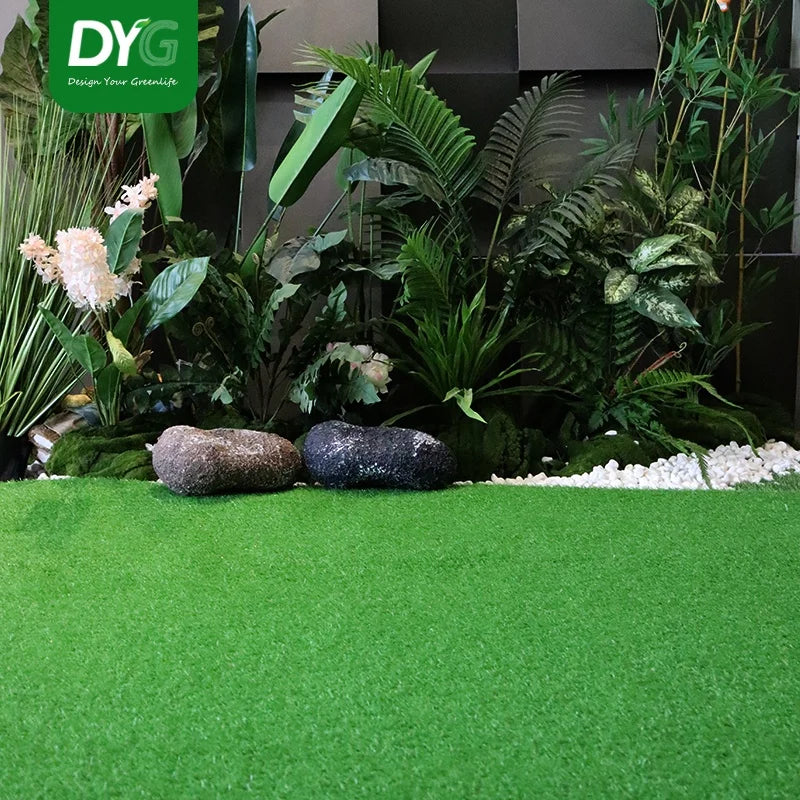 Eco Friendly Artificial Grass Faux Lawn Realistic Turf Carpet Low Maintenance for Garden Backyard Patio Landscaping