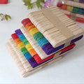 High Quality Wooden and Bamboo Ice Cream Waxing Spatulas Sticks Popsicle Stick Art and Craft