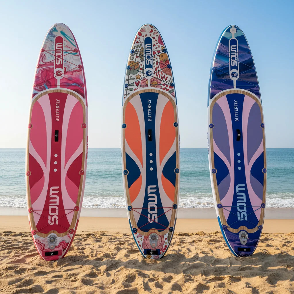 Free Delivery EU Dropshipping Inflatable Paddle Board Portable New Multi-color ISUP Standup Paddle Board with HOT WELDING SEAM