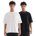 Custom Men's Plus Size Baggy T-Shirt 100% Cotton Knitted Fabric Drop Shoulder Oversized Fashionable Design