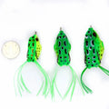 Top Right SF001 Bass Fishing Lure Basic Soft Frog Lure New Soft Bait Topwater Handmade Artificial Fishing Frog Lure