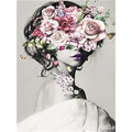 5D DIY Diamond Painting Art Flower Girls Full Square Round Diamond Embroidery Mosaic Portrait Crafts of Rhinestones Kits Gifts