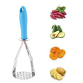 Multifunctional Avocado Potato Masher Kitchen Gadgets Stainless Steel Manual Potato Ricer Press with Handle