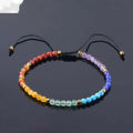 7 Chakra Bracelets for Women 4mm Crystals and Healing Stones Beaded Bracelets Meditation Yoga Jewelry