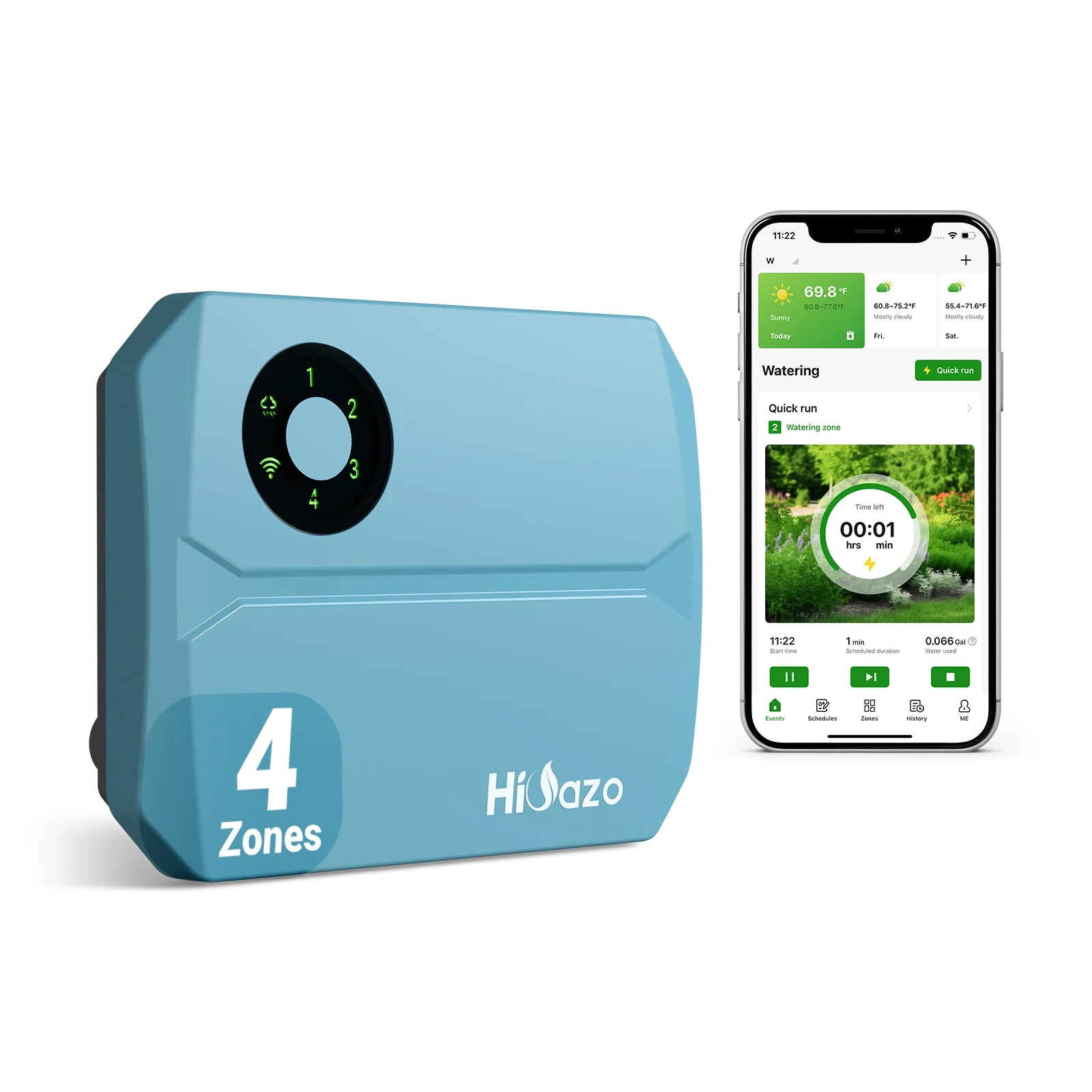 INKBIRD WiFi Irrigation Controller  with Smart Weather Skips for Lawn Garden Courtyard