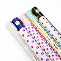 Gift Box Packaging Paper With Stamping Gold Dot and Color Pattern