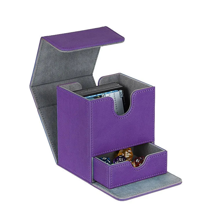 MIO Game Storage Boxes  Deck Box 100 Board Magic Card Flip Tcg Storage Toploader Card Deck Box Tcg