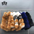 Janefur Oversize Natural Fox Fur Coat Luxury Big Fur Cape Winter Coat for Women Real Fur Jacket Ladies