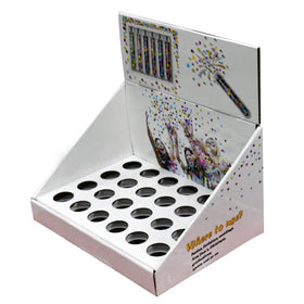 Modern Foldable Retail Display Rack Corner Shelf with Corrugated Cardboard Eco-Friendly Atmosphere Display Stand