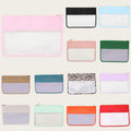 Multi-colors Kids Snack Pouch Zipper Toiletry Bag Women Storage Makeup Package Clutched Transparent Clear PVC Cosmetics Pouches