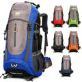 Promotional Custom Waterproof Travel Mountain Climb Picnic Camping Outdoor Leisure Sports Backpack Polyester 56-77L Capacity