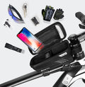Superbsail for WILD MAN Waterproof Large Capacity Bicycle Front Frame Phone Bag Top Tube Handlebar Bag with Upgraded Design