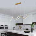 Apartment 28W Pendant Aluminium  Led Minimalist Black Chandelier for Kitchen Island