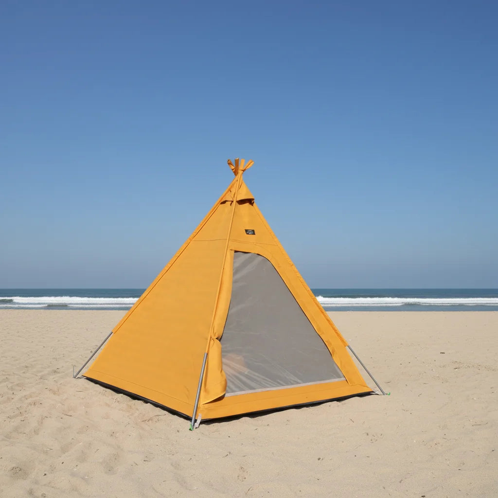 4-Season Outdoor Camping Family Pyramids Yurt Teepee Indian Style Canvas Tent for Families