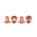 Direct Factory Red Copper Flat Head Semi Tubular Rivets for Industry Premium Quality ISO Standard Saitong Brand Customizable