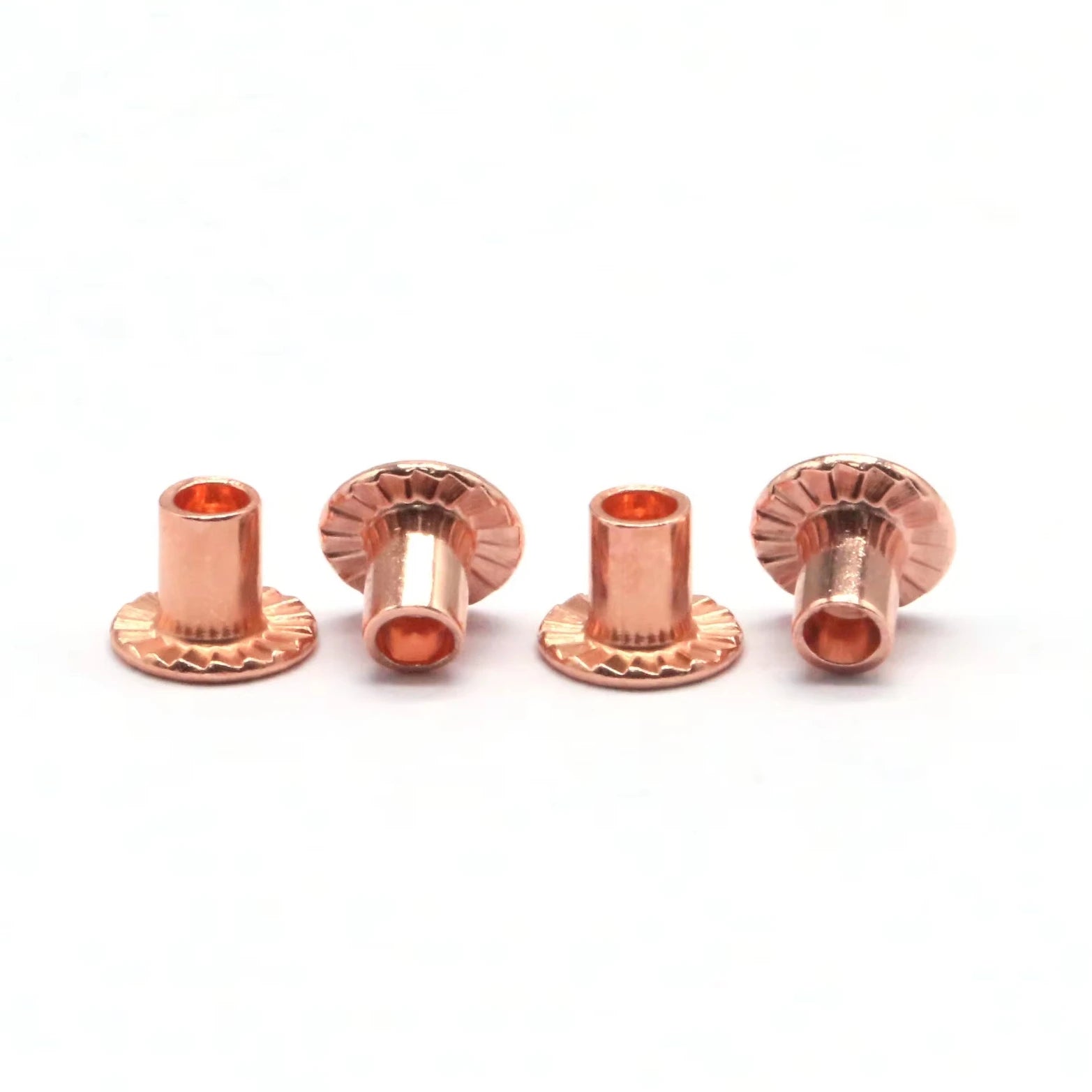 Direct Factory Red Copper Flat Head Semi Tubular Rivets for Industry Premium Quality ISO Standard Saitong Brand Customizable