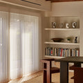 Customizable Color Manual Vertical Soft Gauze Curtain Adjustable for Light Transmission and Shading