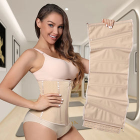 Wholesale Tummy Control Shaper Steel Bone Waist Trainer Belt Tight Colombian Postpartum Hourglass Girdles for Women