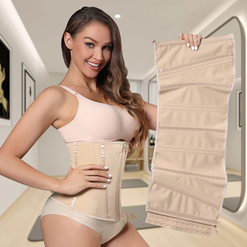 Wholesale Tummy Control Shaper Steel Bone Waist Trainer Belt Tight Colombian Postpartum Hourglass Girdles for Women