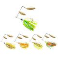13.5g Fishing Lures Spinnerbait Hard Metal Spinner Bait Kit Jigs Lure for Bass Pike Trout Salmon Freshwater Saltwater Fishing