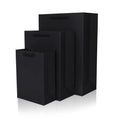 Custom Logo Printing Wholesale Black Gift Paper Bags for Clothing Black Cardstock Bags Handled Bags Manufacturer
