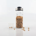 Hot Selling 200ml Glass Spice Bottles Empty Cylinder Spice Containers with Rubber Stopper and Scale