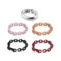 Real 925 Sterling Silver Minimalism Round Shape Beads Multiple Colour Simple Hard Rubber X Charms Bracelets Women Men Jewelry
