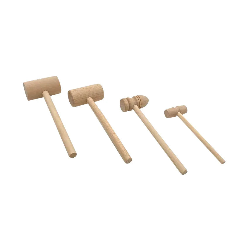 HOYE CRAFTS Factory Price Customized Wooden Crab Mallet Toy Mallets Wooden Hammer