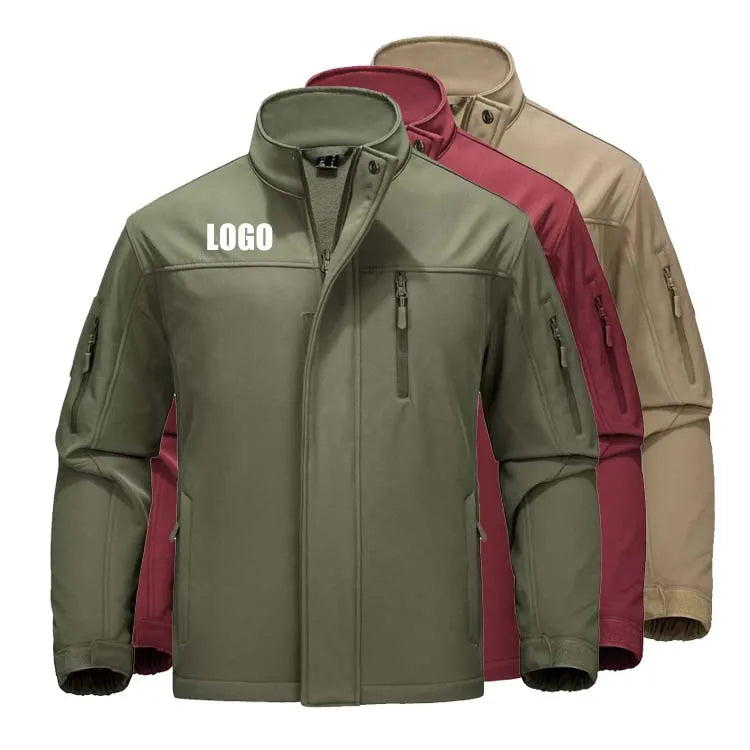 Custom Logo Wind Breaker Jacket Tactical Softshell Jacket Custom Men Jacket Winter Waterproof Coat for Men