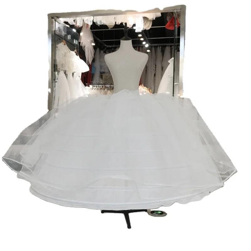 Hot Sale Violence Support Cloud Super Fluffy 7 Hoops 2 Yarn Cancan Crinoline Tutu Adjustable  Prom Wedding Dress Petticoat
