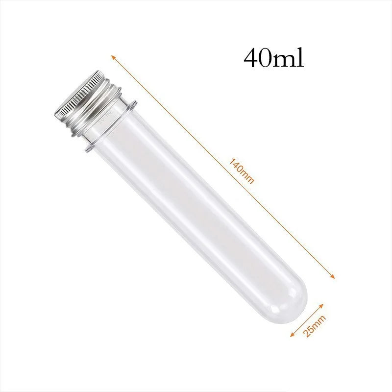 40ml Round PET Plastic Storage Container for Candy Bath Salt Medicine or Test Tube Quality Bottle Design