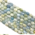 DIY New Natural Aquamarine Loose Beads for Necklace Accessories