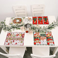 Wholesale New Arrival Christmas Home Decoration Cartoon Santa Table Mat Christmas Placemat