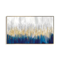 Modern Abstract Gold Foil Lines Canvas Poster Colorful Wall Art Paintings Print Wall Pictures for Living Room Bedroom