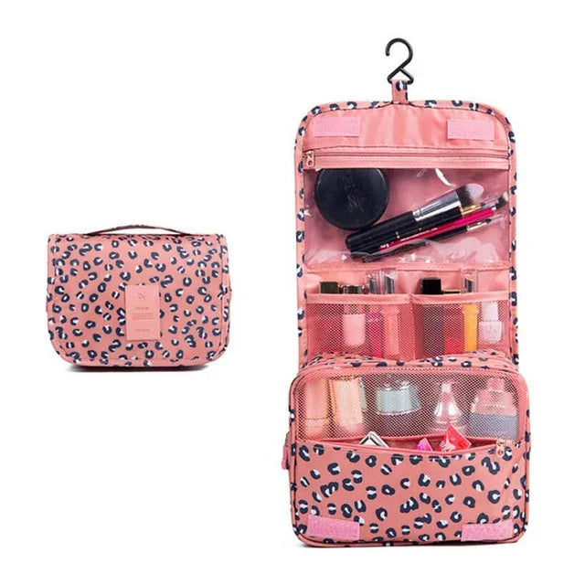 Toiletries Bag Hanging Makeup Waterproof Toiletries Storage Travel Kit Ladies Beauty Neceser Organizer Cosmetic Bag with Hook