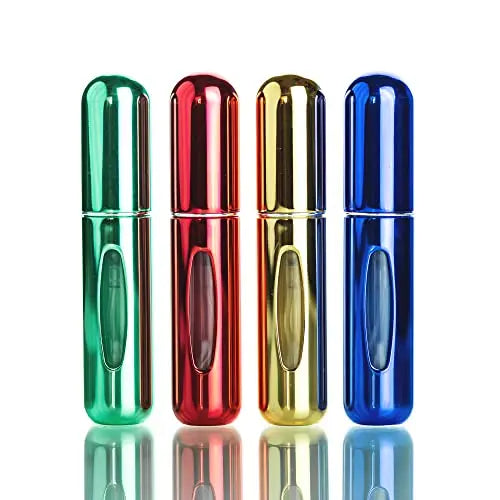 Portable Aluminum Perfume Atomizer Wholesale Eco-Friendly Reusable 5ml/8ml Mini Refillable Spray Bottle for Lotion & Lipstick