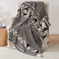 Custom Jacquard Woven Blanket Woven Throw Blanket Bohemian Tapestry Wholesale for Room Decoration