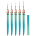 7mm to 25mm Green Nail Liner Brush with Metal Handle for Nail Painting Gradient Pen and Nail Art