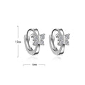 Wholesale Korean Hypoallergenic Small butterfly Huggie Hoop Earrings Women Supplier