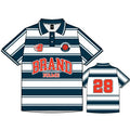 Custom Design Your Own Brand Retro Football T-shirt Breathable Sports Polo Shirt White Stripes Soccer Jersey