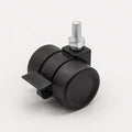 38mm Heavy Duty Plastic Furniture Caster Wheel with Brake Adjustable Living Room Dining School Hospital Furniture Locking Caster