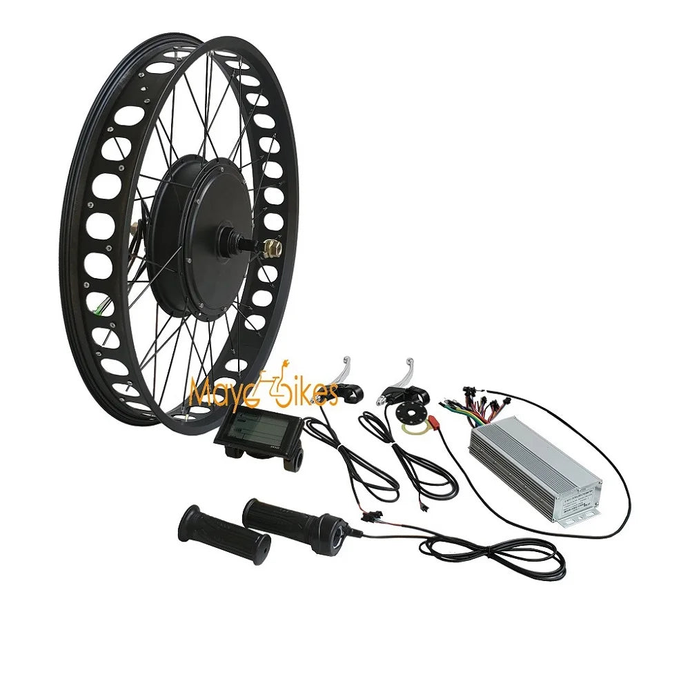High Power 26 Inch 4.0 48v 1000w Fat Tire Electric Bike Kit Easy Riding Cycle Electric Snow Fat Tire Ebike Kit