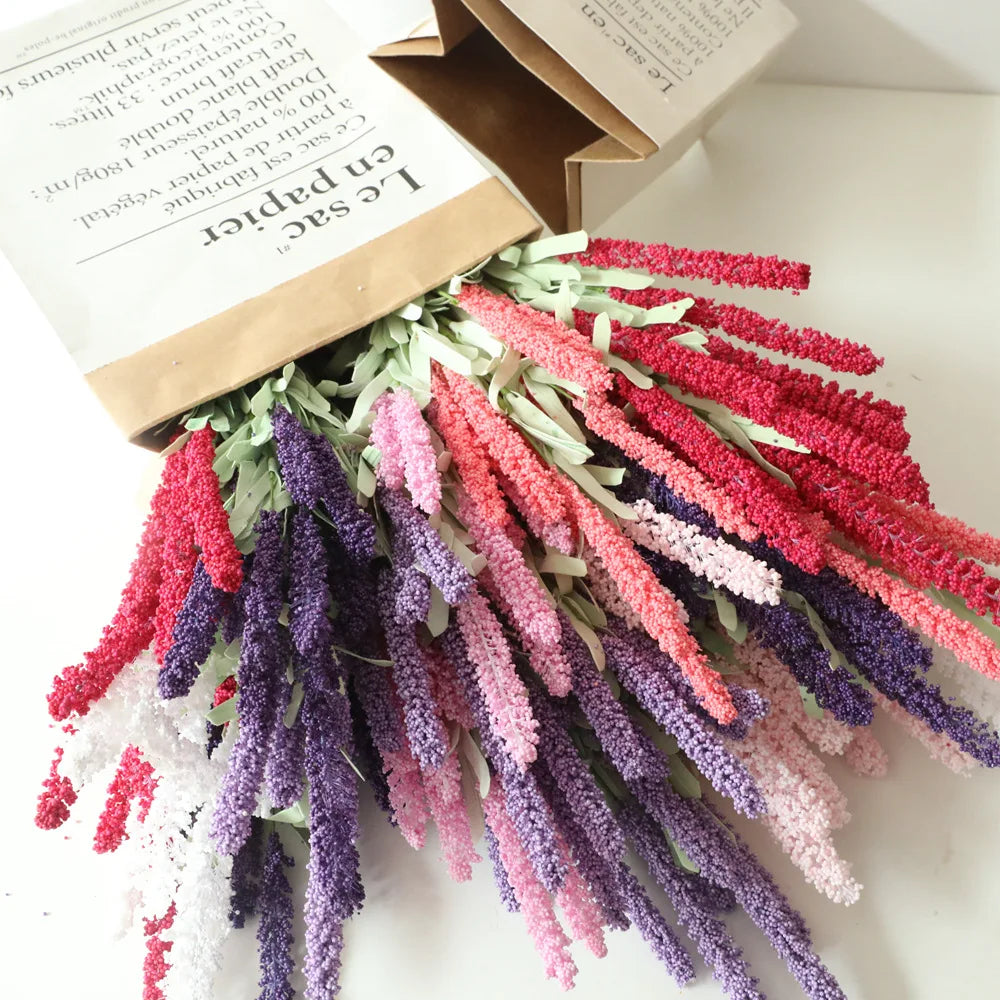 D-LA001 Whole Sale Artificial Flower Fake Foam Lavender Flowers for Wedding Decoration
