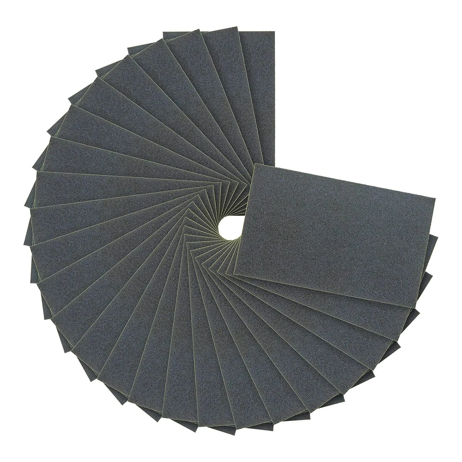 US Local Stock Ships in 24H Free Shipping USA 20PCS 9"x5.5" Silicon Sandpaper Wet Dry P80 P120 Sanding Sheets for Wood & Metal