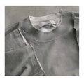 425 Grams Washed Small Collar Heavy Duty Brushed Combed Cotton T-shirt Boxy Athleisure T-Shirt