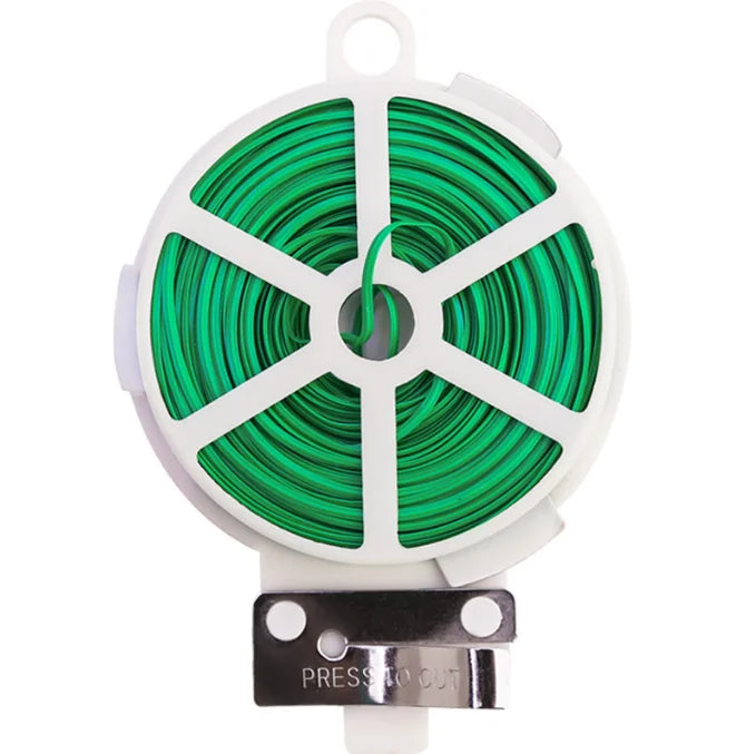 Essential Garden Supply 20/30/50/100 Meter Plastic Coated Iron Wire Twist Tie for Garden Plant Binding and Flower Packaging